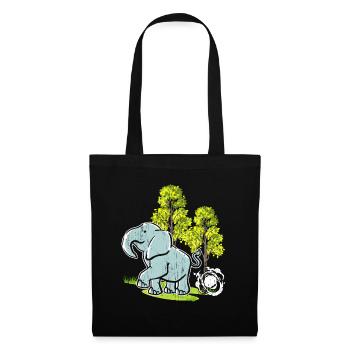 Elephant Lovers Wildlife Animal Safari Zookeeper - Tote Bag - black - Front