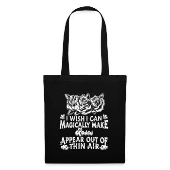 Rose Roses Rose Garden Jardinier - Sac en tissu - noir - Devant
