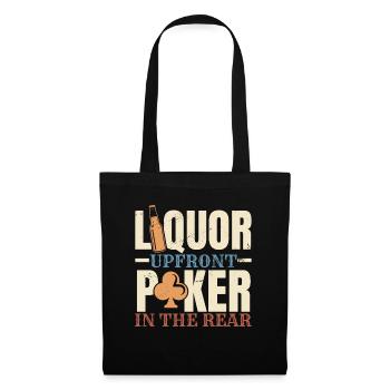 Spirits in Advance Poker en arrière-plan Casino - Sac en tissu - noir - Devant