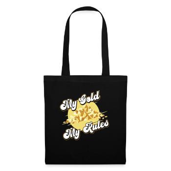 Mine d’or minière - Sac en tissu - noir - Devant