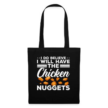 I think I will have the chicken nuggets nu - Tote Bag - black - Front