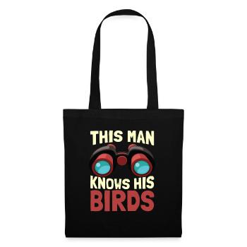 Ornithologues ornithologue ornithologues ornithologiques - Sac en tissu - noir - Devant