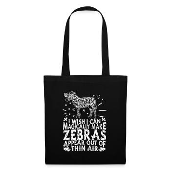 Zebra - Tote Bag - black - Front