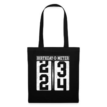 Birthday-O-Meter 24 Happy 24th Birthday Celebrant - Tote Bag - black - Front