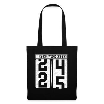 Birthday-O-Meter 25 Happy 25th Birthday Celebrant - Tote Bag - black - Front