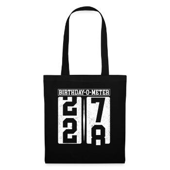 Birthday-O-Meter 28 Happy 28th Birthday Celebrant - Tote Bag - black - Front