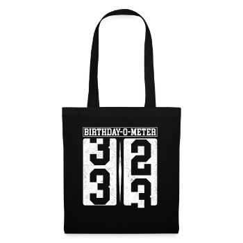 Birthday-O-Meter 33 Happy 33rd Birthday Celebrant - Tote Bag - black - Front