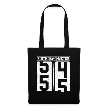 Birthday-O-Meter 55 Happy 55th Birthday Celebrant - Tote Bag - black - Front