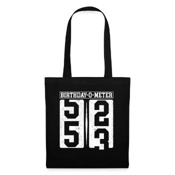 Birthday-O-Meter 53 Happy 53rd Birthday Celebrant - Tote Bag - black - Front