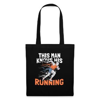 Jogging Running Running Coureurs - Sac en tissu - noir - Devant