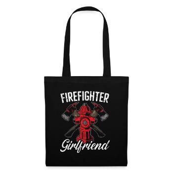 Firefighter Girlfriend Firefighting Firefighter - Tote Bag - black - Front