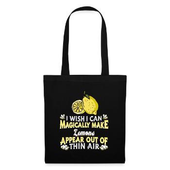 Lemon Citrus Fruit Lime - Tote Bag - black - Front