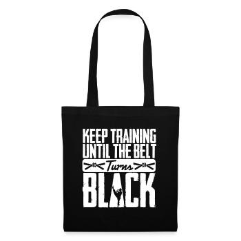 TKD Korean Martial Arts Tae Kwon - Stoffbeutel - Schwarz - Vorne