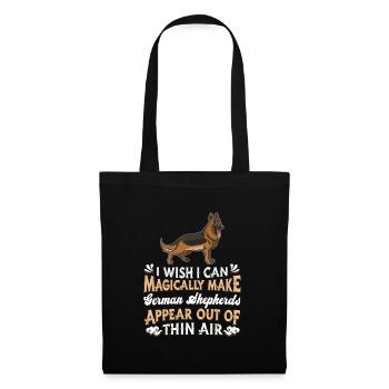 Deutscher Schäferhund Berger allemand - Sac en tissu - noir - Devant