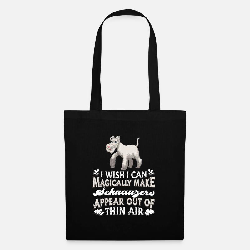 Schnauzer Hund - Stoffbeutel - Schwarz