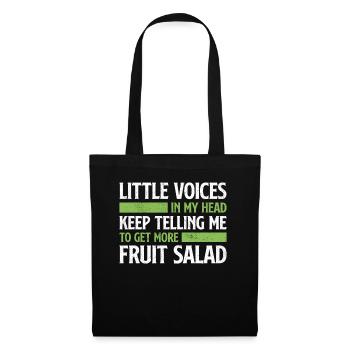 Il n’y a pas d’avenir sans salade de fruits - Sac en tissu - noir - Devant