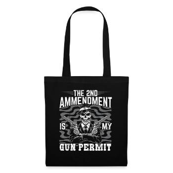 The 2nd Amendment is my gun permit - Tote Bag - black - Front