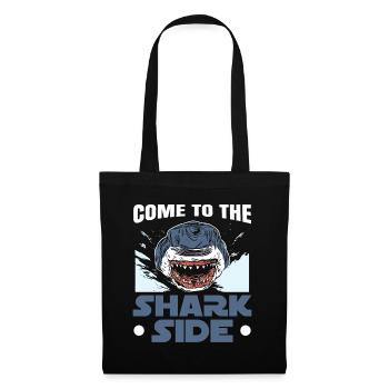 Venez à la page Shark Lovers Biologie marine - Sac en tissu - noir - Devant