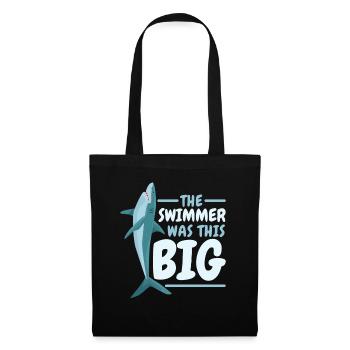 The swimmer was this great shark marine biology - Tote Bag - black - Front
