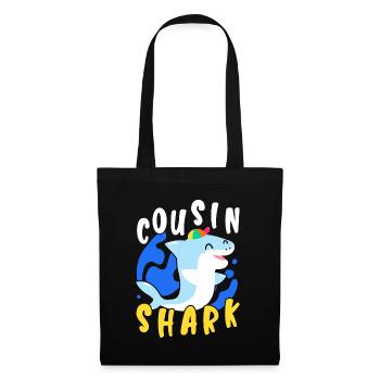 Cousin Shark Lover Marine Biology Marine Animal - Tote Bag - black - Front