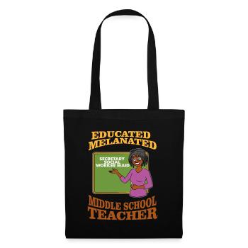 Trained teacher of the Melanierten Middle School - Tote Bag - black - Front