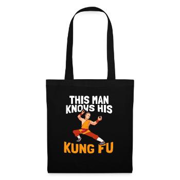 Kung Fu - Stoffbeutel - Schwarz - Vorne