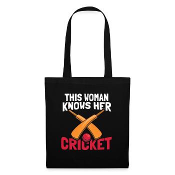 Cricket bats Cricket players - Tote Bag - black - Front