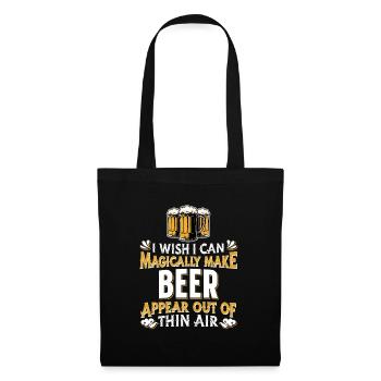 Bière Bière Buveur Amateurs de bière Alcool - Sac en tissu - noir - Devant