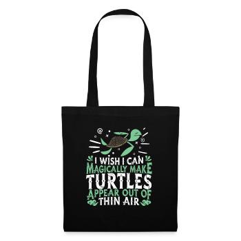 Turtle Sea Turtle - Tote Bag - black - Front