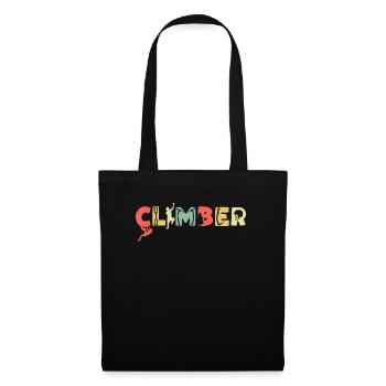 Climbing Mountaineering Climbers - Tote Bag - black - Front