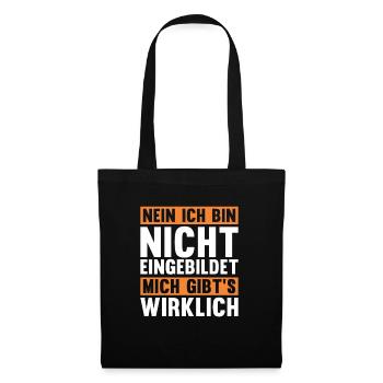 Sarkusmus Spruch Schwarzer Humor Lustiges Ironie - Stoffbeutel - Schwarz - Vorne