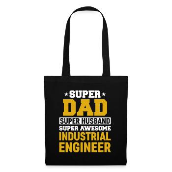 Super Dad Husband Industrial Engineer - Stoffbeutel - Schwarz - Vorne