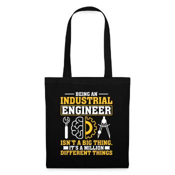 Being An Industrial Engineer - Stoffbeutel - Schwarz - Vorne