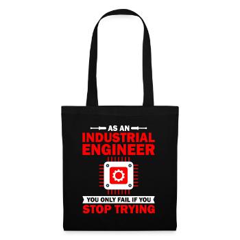 As An Industrial Engineer - Stoffbeutel - Schwarz - Vorne