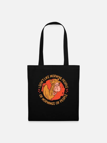 Les chameaux piétinent le dromadaire animal - Sac en tissu - noir