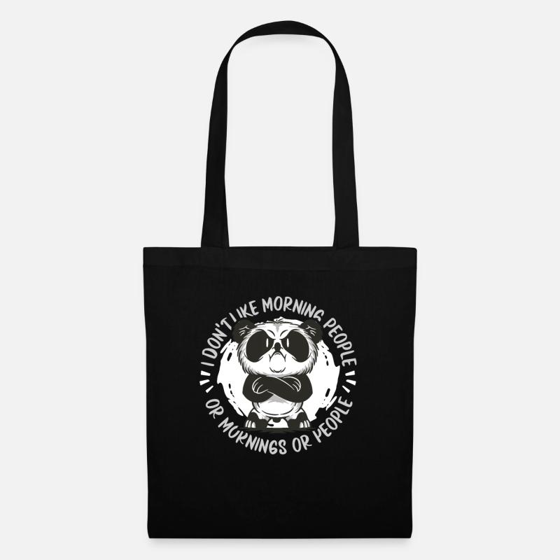 Panda Panda Ours - Sac en tissu - noir