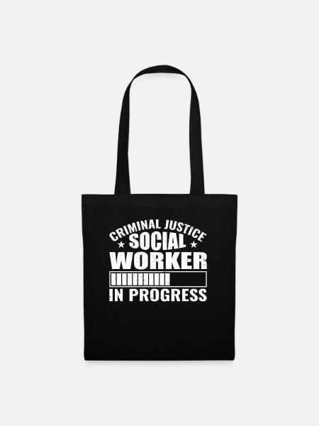 Future Community Social Worker - Stoffbeutel - Schwarz