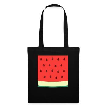 Melone Wassermelone Kostüm Fasching Karneval - Tote Bag - black - Front