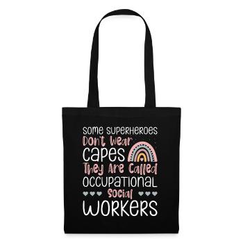 Some Superheroes Don't Wear Capes - Tote Bag - black - Front