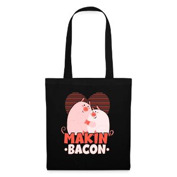 Makin' Bacon Amateur de viande Mangeur de bacon Keto Ket - Sac en tissu - noir - Devant