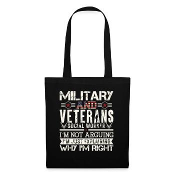 Military And Veternas Social Worker - Tote Bag - black - Front