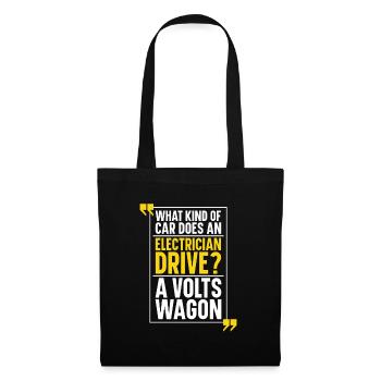 Electrician Electrical Engineer Electronics Technician - Tote Bag - black - Front