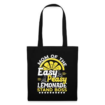 Mère de limonade facile-peasy stand boss citron - Sac en tissu - noir - Devant
