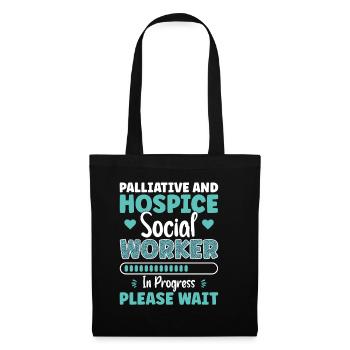 Travailleur en soins palliatifs et en soins palliatifs en cours - Sac en tissu - noir - Devant