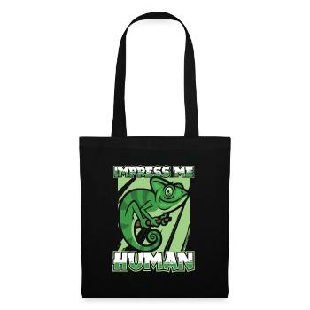 Caméléon Chamäleon - Sac en tissu - noir - Devant