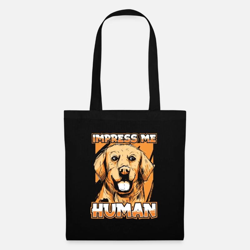 Golden Retriever - Stoffbeutel - Schwarz