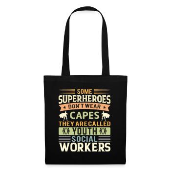 Some Superheroes Do Not Wear Capes - Tote Bag - black - Front