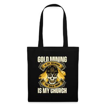Mine d’or minière - Sac en tissu - noir - Devant