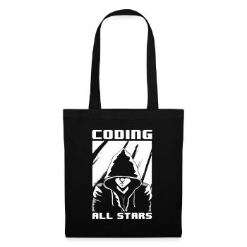 Programmierer Coder Software Entwickler - Stoffbeutel - Schwarz - Vorne