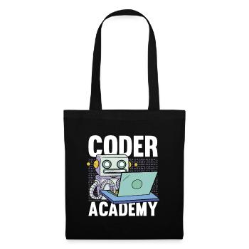 Programmierer Coder Software Entwickler - Stoffbeutel - Schwarz - Vorne